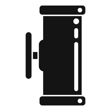 Tap pipe icon simple vector. Water metal Stock Illustration