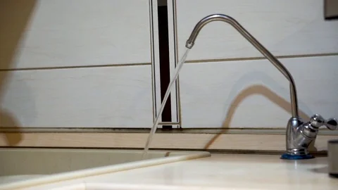 Tap with pouring water Stock Footage 100405939