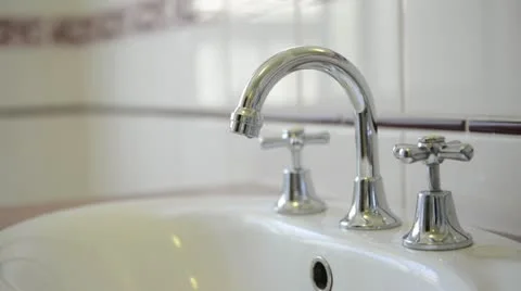 Tap Running Water Stock Footage 20585126