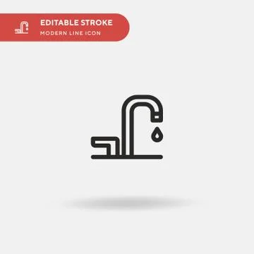 Tap Simple vector icon. Illustration symbol design template for web mobile UI Illustrazione stock