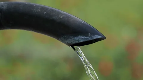 Tap of spring source in the sunshine Stock Footage 217367016