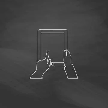 Tap Tablet computer symbol Stock Illustration