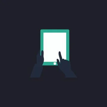 Tap Tablet computer symbol Stock Illustration