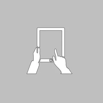 Tap Tablet computer symbol Stock Illustration