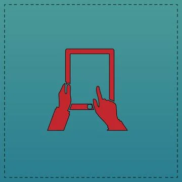 Tap Tablet computer symbol Stock Illustration