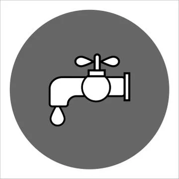 Tap thin line vector icon . Vector illustration. Stock Illustration