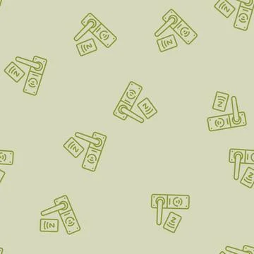 Tap unlock nfc technology line seamless pattern Illustrazione stock