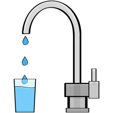 Tap water Stock Illustration