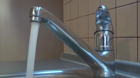 Tap water is over Stock Footage 46625055