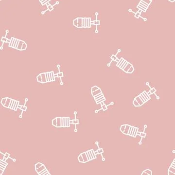 Tap wrench line vector seamless pattern イラスト素材