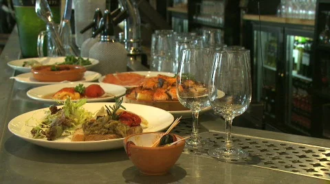 Tapas bar, HD Stock Footage 116989