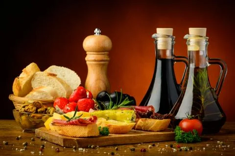 Tapas snacks Stock Photos