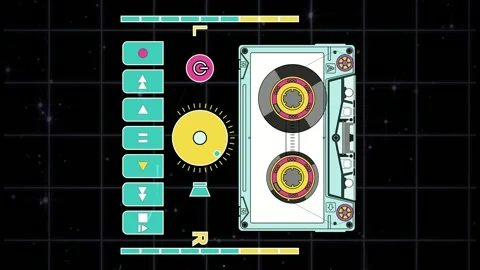 Tape 90s vert Stock Footage 336045973