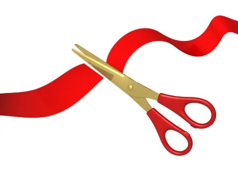 Tape and scissors Stock Illustration