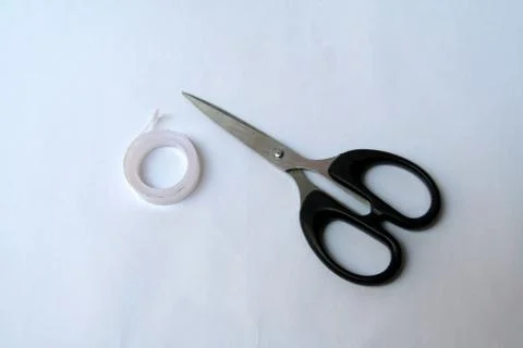 Tape and Scissors Stock Photos