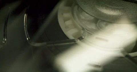 Tape Cassette or VHS Tape Cassette Spinning Stock Footage 166663053