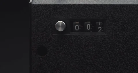 Tape counter quickly counting up from 000 Stock Footage 121188236