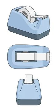 Tape Dispenser 스톡 일러스트