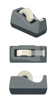 Tape Dispenser 스톡 일러스트
