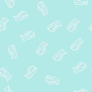 Tape dispenser line seamless pattern Stock Illustration