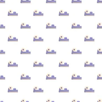 Tape dispenser repeating seamless pattern on white background Illustrazione stock
