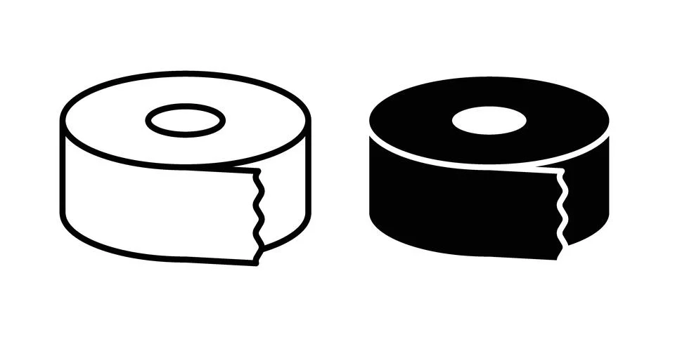 Tape icon graphic element. web icon set Stock Illustration