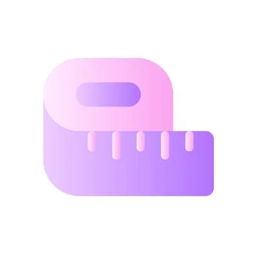 Tape line flat gradient two-color ui icon イラスト素材