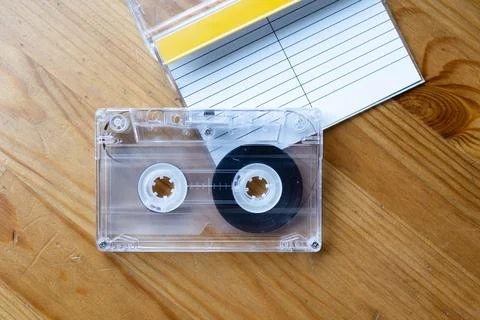 Tape loop, DIY your own tape loop, old style cassette Stock Photos