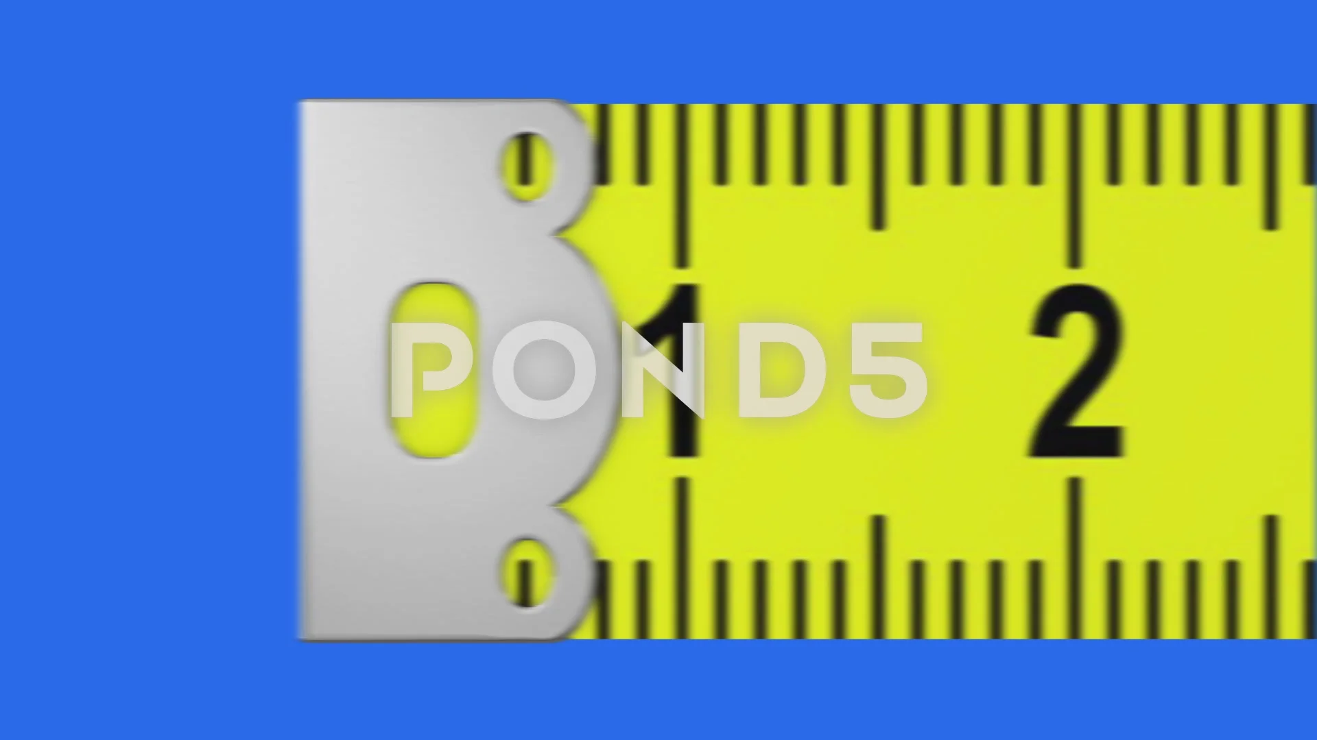 tape measure on screen