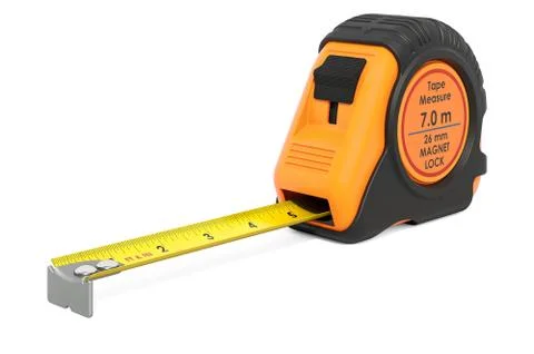 Tape Measure closeup, 3D rendering Ilustración de archivo
