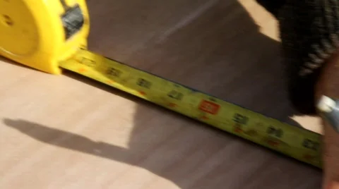 Tape Measure Stock Footage