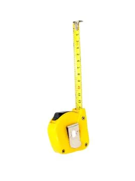 Tape measure isolated on white Stock Photos