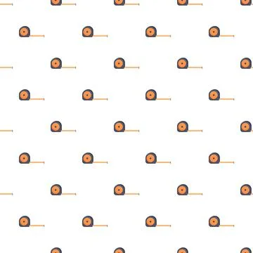 Tape measure seamless pattern for construction and measurement 스톡 일러스트