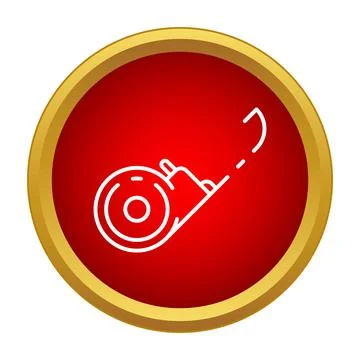Tape measure tool icon for construction concept Stock Illustration