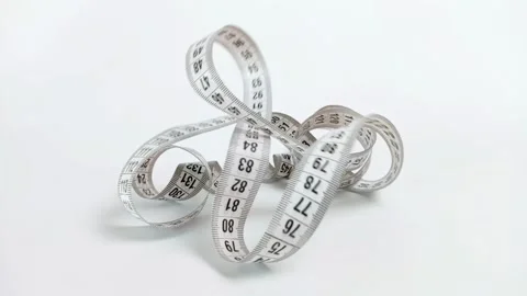 Tape measure on white background Stock Footage 283544514