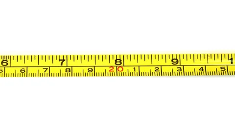 Tape measure on white Stock Footage 35568329