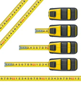 Tape measuring. Building instrument. Vector illustration. Ilustración de archivo