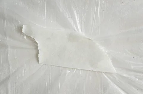 Tape patch white tape patch over protection thin plastic film Copyright: x... Fotos de archivo