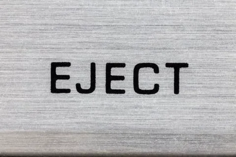 Tape Recorder Eject Button Macro Detail Stock Photos