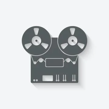 Tape recorder icon Stock Illustration