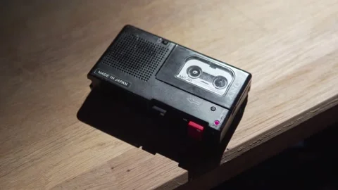 Tape Recorder Playing Stock Footage 171648525