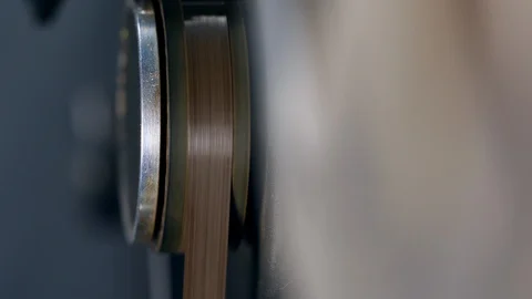 Tape rolling on a reel recorder. Stock Footage