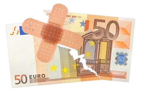 Taped banknote Stock Photos