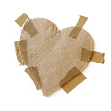 Taped heart Stock Photos