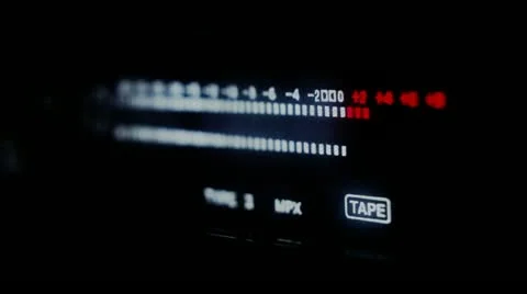 Tapedeck - Audiometer Vídeo Stock 10811006