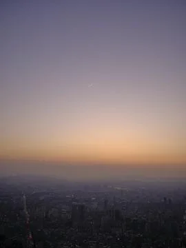 Tapei at sunset Stock Photos
