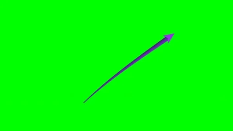 Tapered gradient ribbon arrow bottom right pulse green screen Stock Footage 344648478