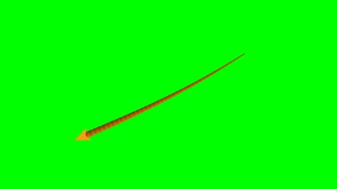 Tapered gradient ribbon arrow Green Screen Lower Third Stock Footage 345222697