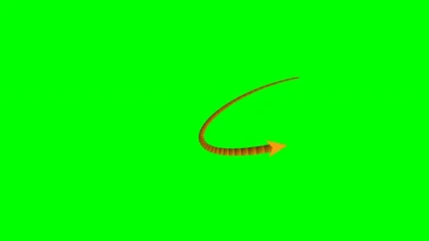 Tapered gradient ribbon arrow top alert banner green screen Видео 344648225