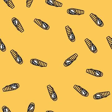 Tapered sleeping bag vector seamless pattern Stock-Illustration